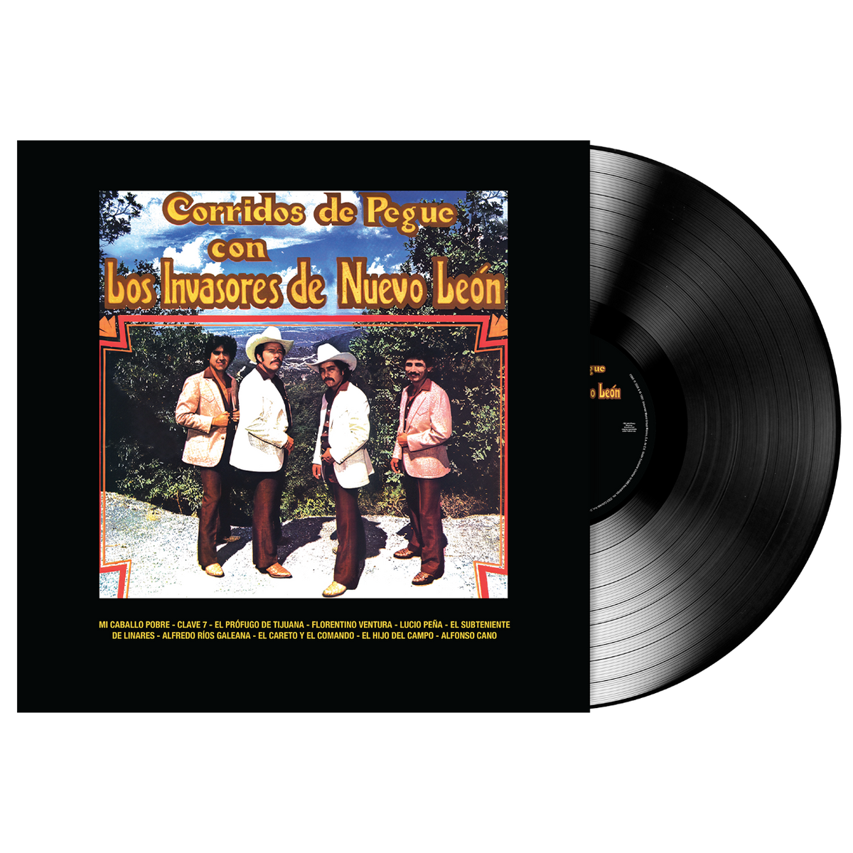 Los Invasores De Nuevo Leon - Corridos De Pegue 1LP Vinyl front
