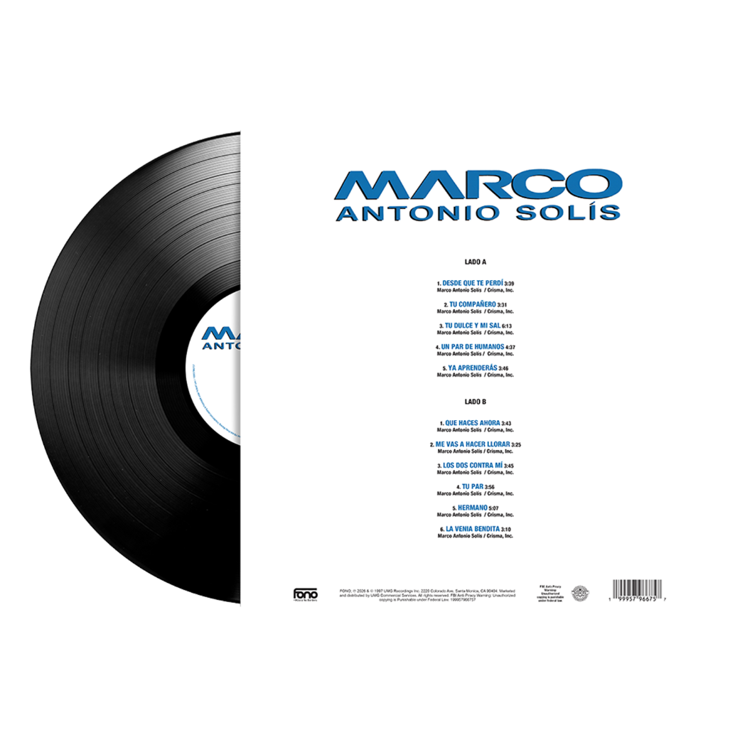 Marco Antonio Solís - Marco Antonio Solís 1LP Vinyl back