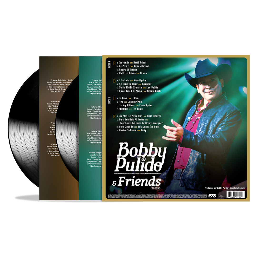 Bobby Pulido & Friends En Vivo (2LP Vinyl) Back