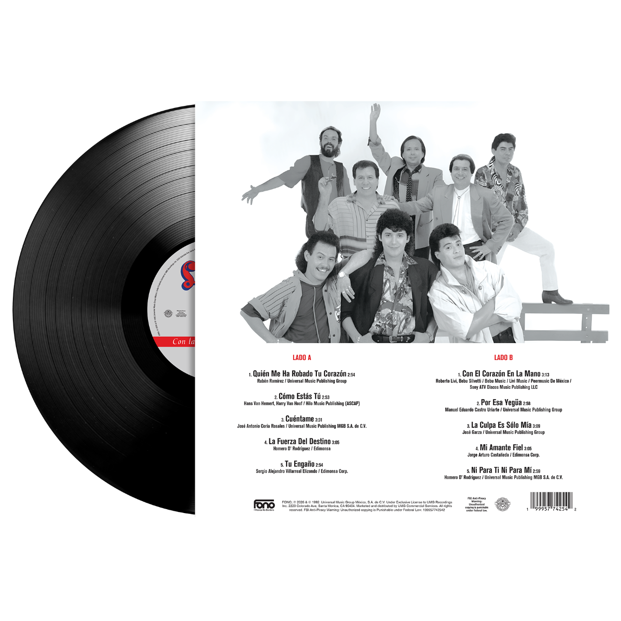 Liberación: Con La Fuerza Del Destino 1LP Vinyl back