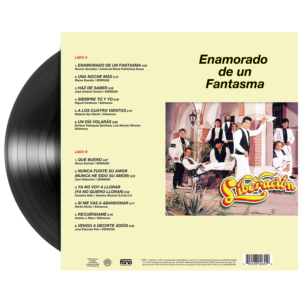 Liberación - Enamorado De Un Fantasma 1LP Vinyl Back