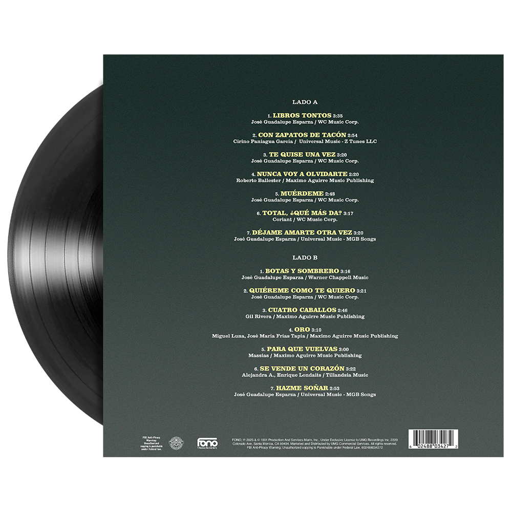 Bronco - Salvaje Y Tierno 1LP Vinyl Back