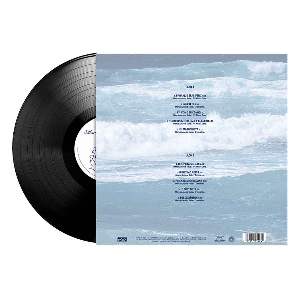 Marco Antonio Solís - En Pleno Vuelo 1LP Vinyl back
