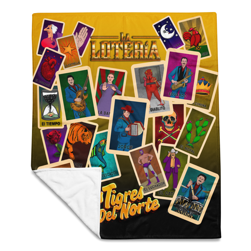 La Lotería Collage Blanket