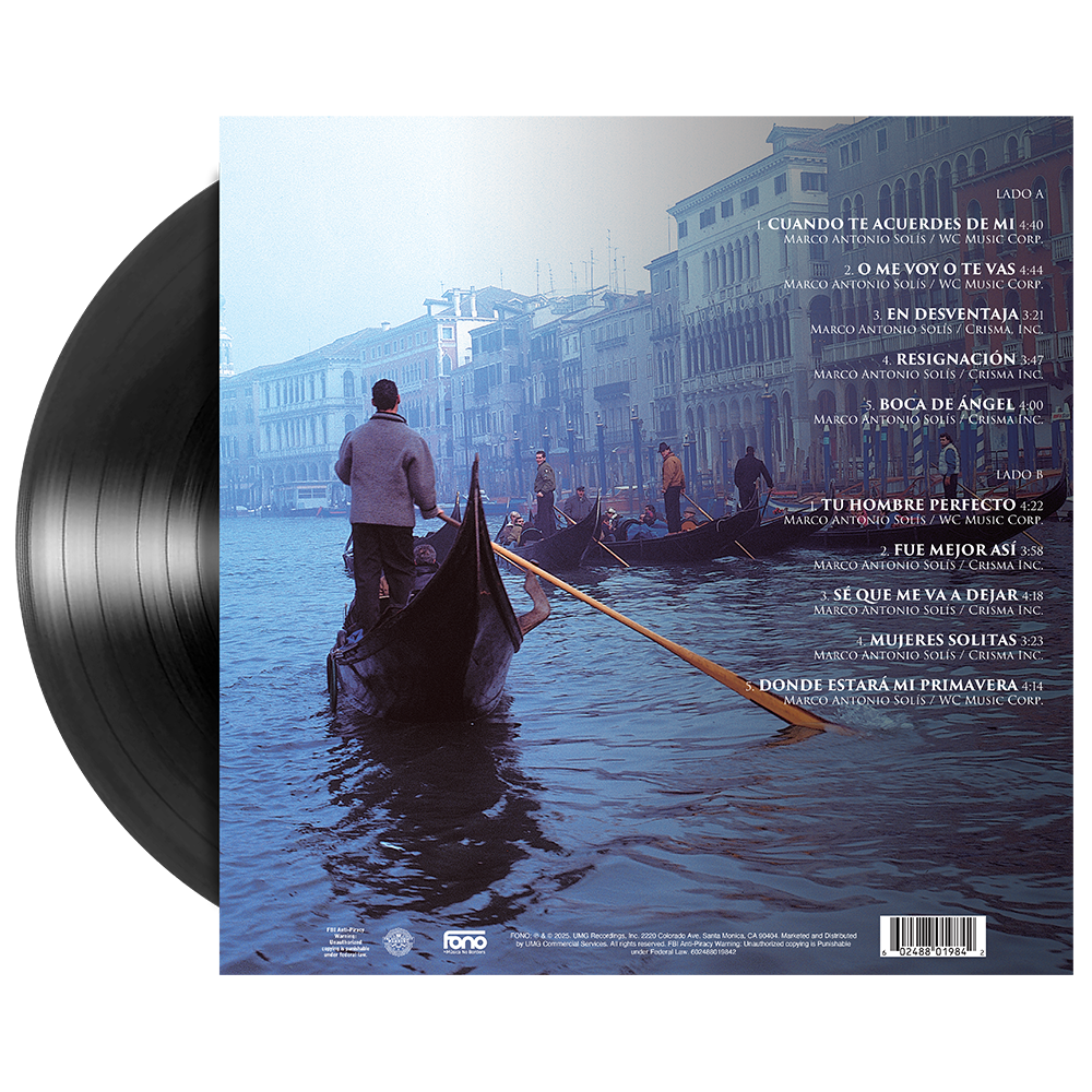 Marco Antonio Solís - Más De Mi Alma 1LP Vinyl Back